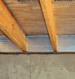 SilverGlo™ insulation installed in a floor joist in Santa Clara