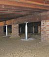 crawl space jack posts installed in California