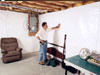A basement wall covering for creating a vapor barrier on basement walls in Fresno, San Francisco, San Jose