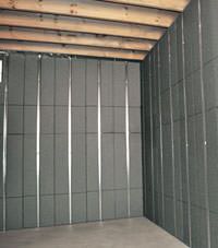 Thermal insulation panels for basement finishing in Fresno, California